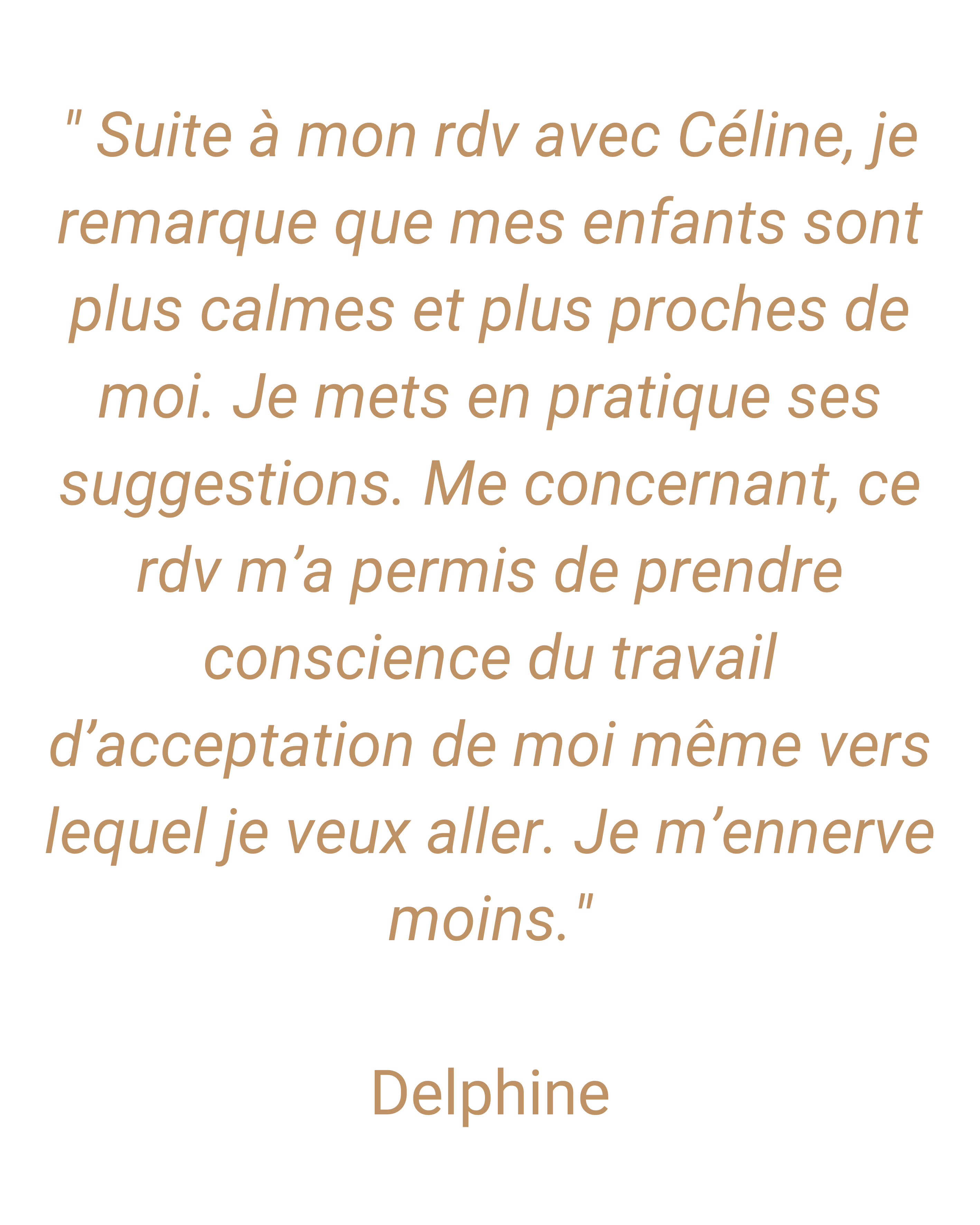 témoignage Céline Pascreau Thérapeute